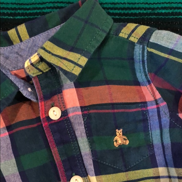 Baby Gap Plaid Button Down Onesie - Picture 2 of 3